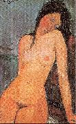 Amedeo Modigliani Sitzender weiblicher Akt oil painting on canvas